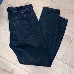 One x One Teaspoon Jeans Black Distressed Skinny Denim Women’s Size 27 Zipper